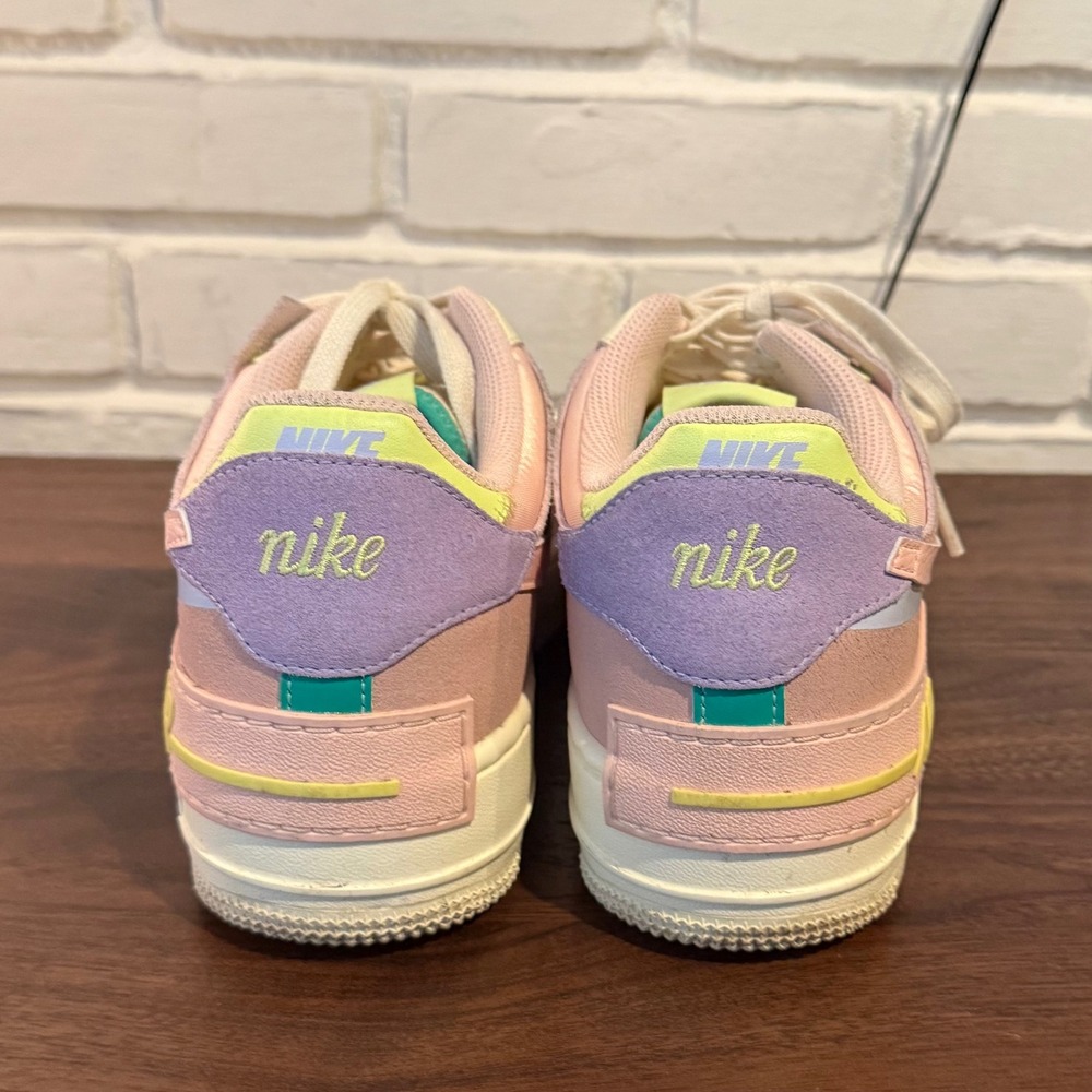 Nike Air Force 1 Shadow Pale Ivory Celestial Gold Pastel Womens 10 CI0919-101 - Picture 3 of 11